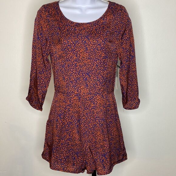 NEW…Blue/Orange jumpsuit size S (small) from Forever21 - Picture 1 of 2